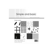 6" x 6" Paper Pack (24pk) - Simple &amp; Basic: Jet Black
