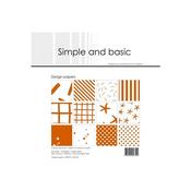 6" x 6" Paper Pack (24pk) - Simple &amp; Basic: Cognac