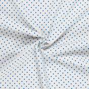 Stretch Polycotton Polka Dots on Ivory - Per ½ Metre