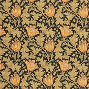 100% Cotton Lawn William Morris Inspired Florals on Navy - Per ½ Metre image