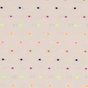 Intervals: Neon Dots on Cream - 100% Cotton