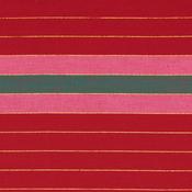 Silver Lining: Ribbons in Cherry - 100% Cotton