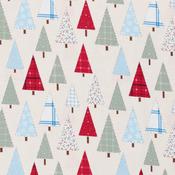 Holly Jolly: Patchwork Trees - 100% Cotton image