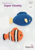 Clownfish &amp; Regal Blue Tang in Soft &amp; Cosy Super Chunky (10274) - PDF - CROCHET