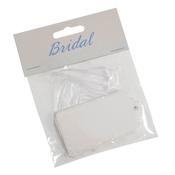 Rectangular Tags w/Ribbon (10pk) - White