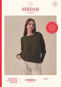 Glimmer Sideways Sweater in Sirdar Embers DK (10963) image