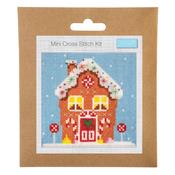 Mini Counted Cross Stitch Kit - Gingerbread House image