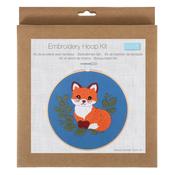 Embroidery Kit with Hoop - Fox image