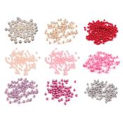 Plastic Imitation Pearl Beads (10g) - 5mm
