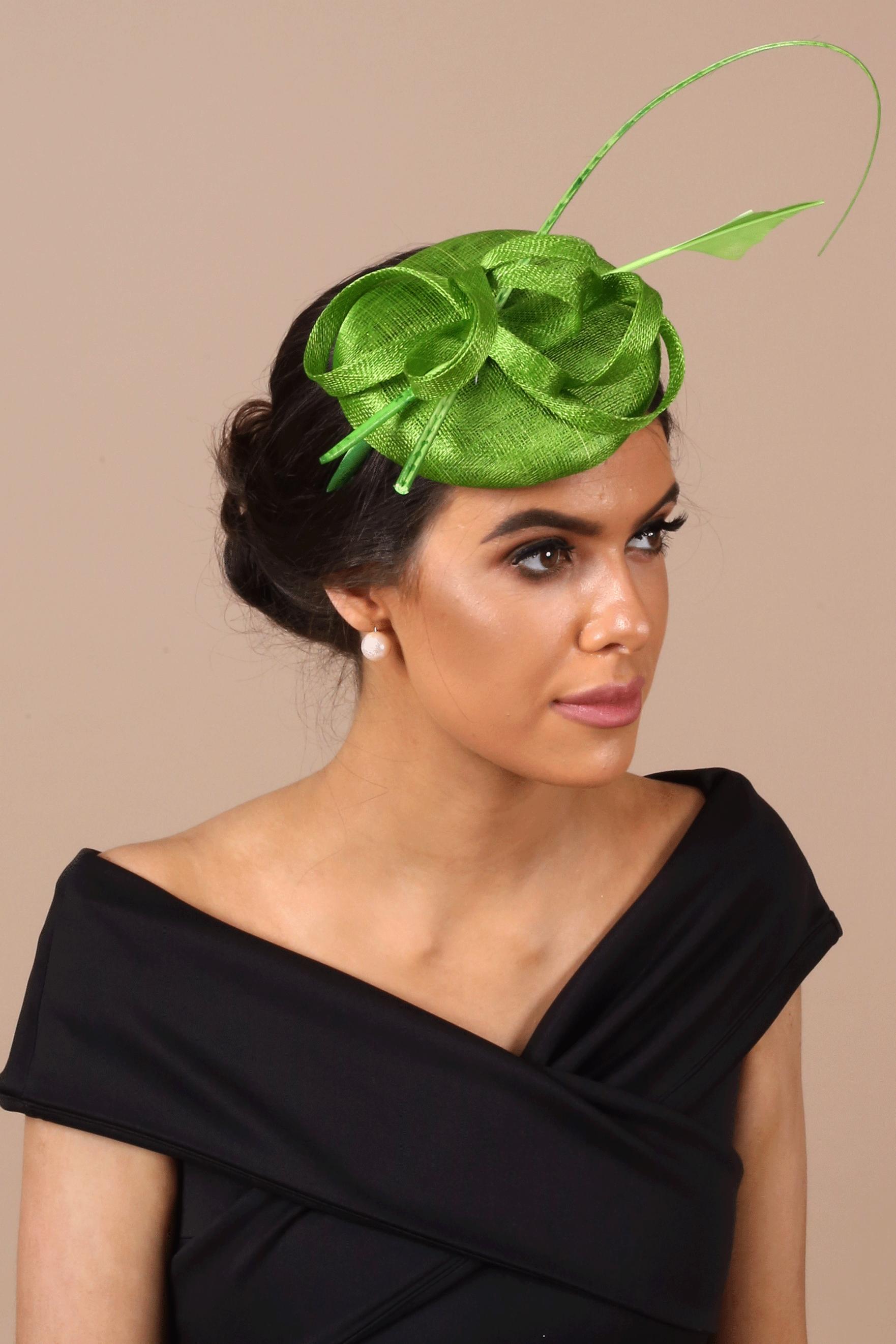 Devon Green Fascinator in Limerick 