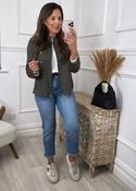 Laney Khaki Military Button Jacket image