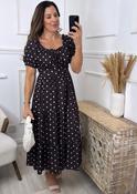 Ciaramai Brown Polka Dot Dress