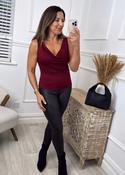 Colleen Wine Cowl Neck Cami image