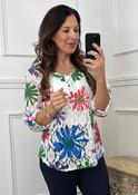 Laura White Floral Lace Blouse image