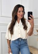 Bernice Cream Balloon Sleeve Blouse image