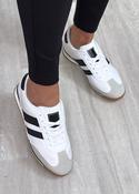 Fergy White Lace Up Trainers