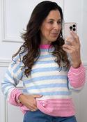 Carmella Blue Stripe Jumper