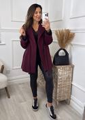 Rosie Wine Belted Jacket image