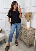 Jacky Black Embossed Top image