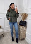 Roisin Khaki Jacket With  Buttons image