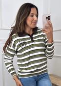 Lilibeth Khaki Collar Sweatshirt image