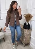 Laney Brown Military Button Jacket image