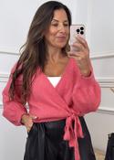 Chelsea Pink Wrap Cardigan