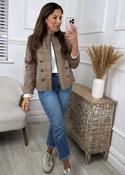Laney Beige Military Button Jacket image