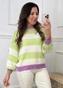 Ines Lime Wide Sleeve Jumper