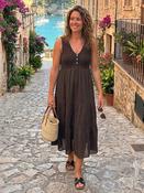 Kira Brown Tiered Dress image