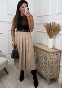 Christine Beige 2 in 1 Midi Dress