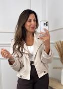 Charlotte Beige Suedette Jacket image