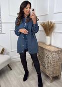 Blair Denim Bubble Sleeve Cardigan