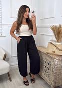 Trudy Black Elasticated Cuff Pants image