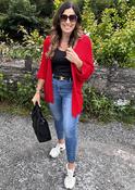 Clara Red Knit Cardigan