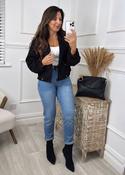 Charlotte Black Suedette Jacket image