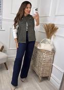 Katie Khaki Button Waistcoat image