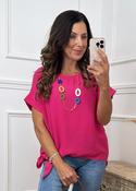 Bernadette Pink Knot Top