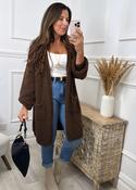 Payton Brown Pocket Cardigan