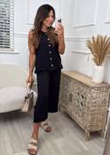 Nessa Black Frill Detail Set