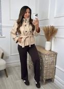 Roisin Beige Jacket With  Buttons image
