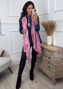 Reagan Pink Asymmetric Scarf