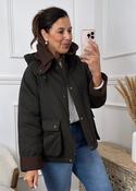 Suranne Khaki Quilted Jacket image
