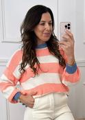 Ines Peach Wide Sleeve Jumper