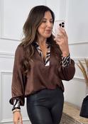 Sunnie Brown Zebra Trim Top image