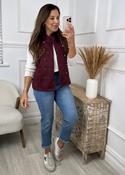 Katie Wine Button Waistcoat image