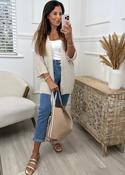 Clara Beige Knit Cardigan