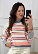 Penelope Peach Stripe Jumper