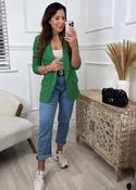 Merrill Shamrock Green Gathered Sleeve Blazer image