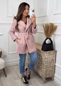 Rosie Baby Pink Belted Jacket image